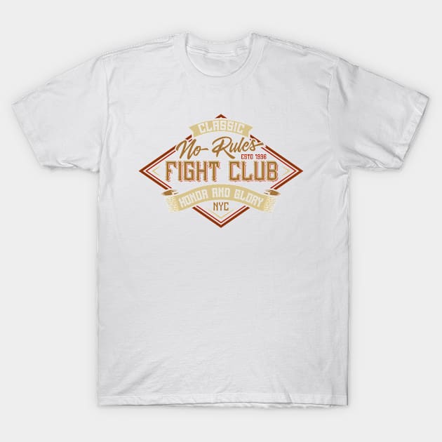 No Rules Fight Club NYC T-Shirt by BrillianD